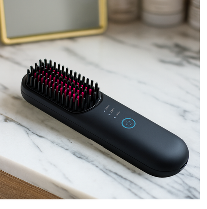 מברשת חשמלית להחלקת שיער – ללא כבל Sarona HeatBrush